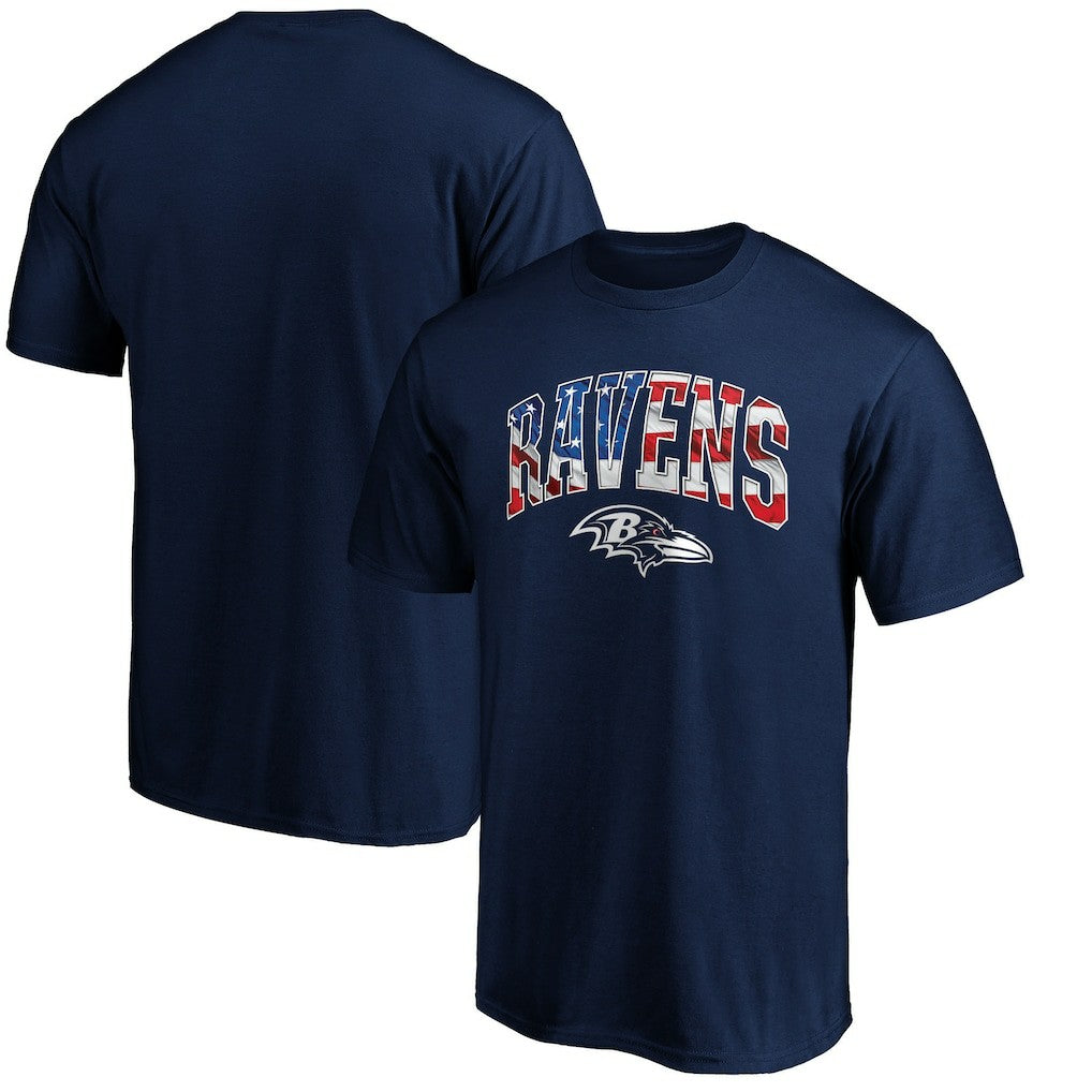 Banner Wave Logo T-Shirt - Baltimore Ravens T-shirts