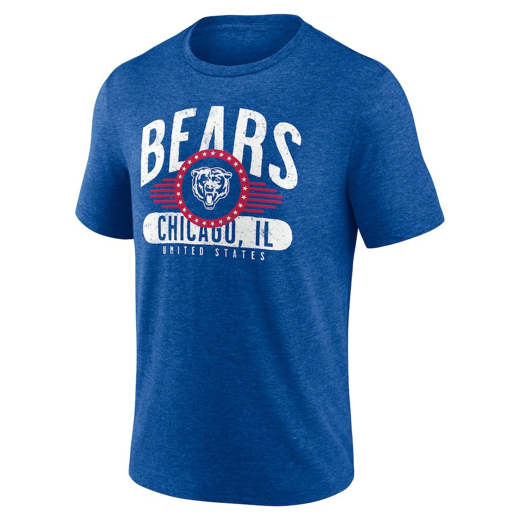Badge of Honor Tri-Blend T-Shirt - Chicago Bears T-shirts