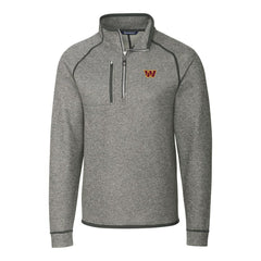 Cutter & Buck Big & Tall Mainsail Half-Zip Pullover Jacket - Washington Commanders Pullover