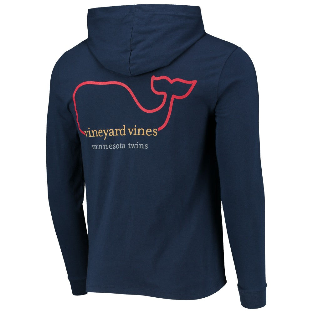Navy Minnesota Twins Vineyard Vines Long Sleeve Hoodie T-Shirt
