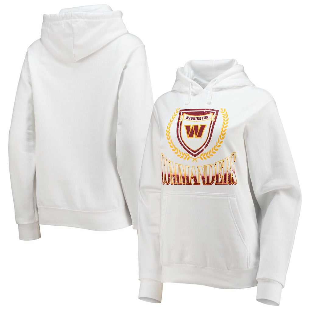 WEAR by Erin Andrews Women's Fleece Pullover Hoodie - Washington Commanders Hoodies