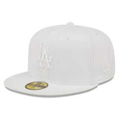 Los Angeles Dodgers New Era White on White 59FIFTY Fitted Hat