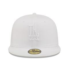 Los Angeles Dodgers New Era White on White 59FIFTY Fitted Hat