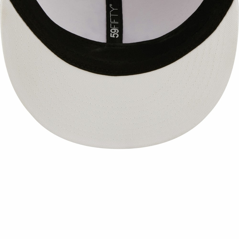 Los Angeles Dodgers New Era White on White 59FIFTY Fitted Hat