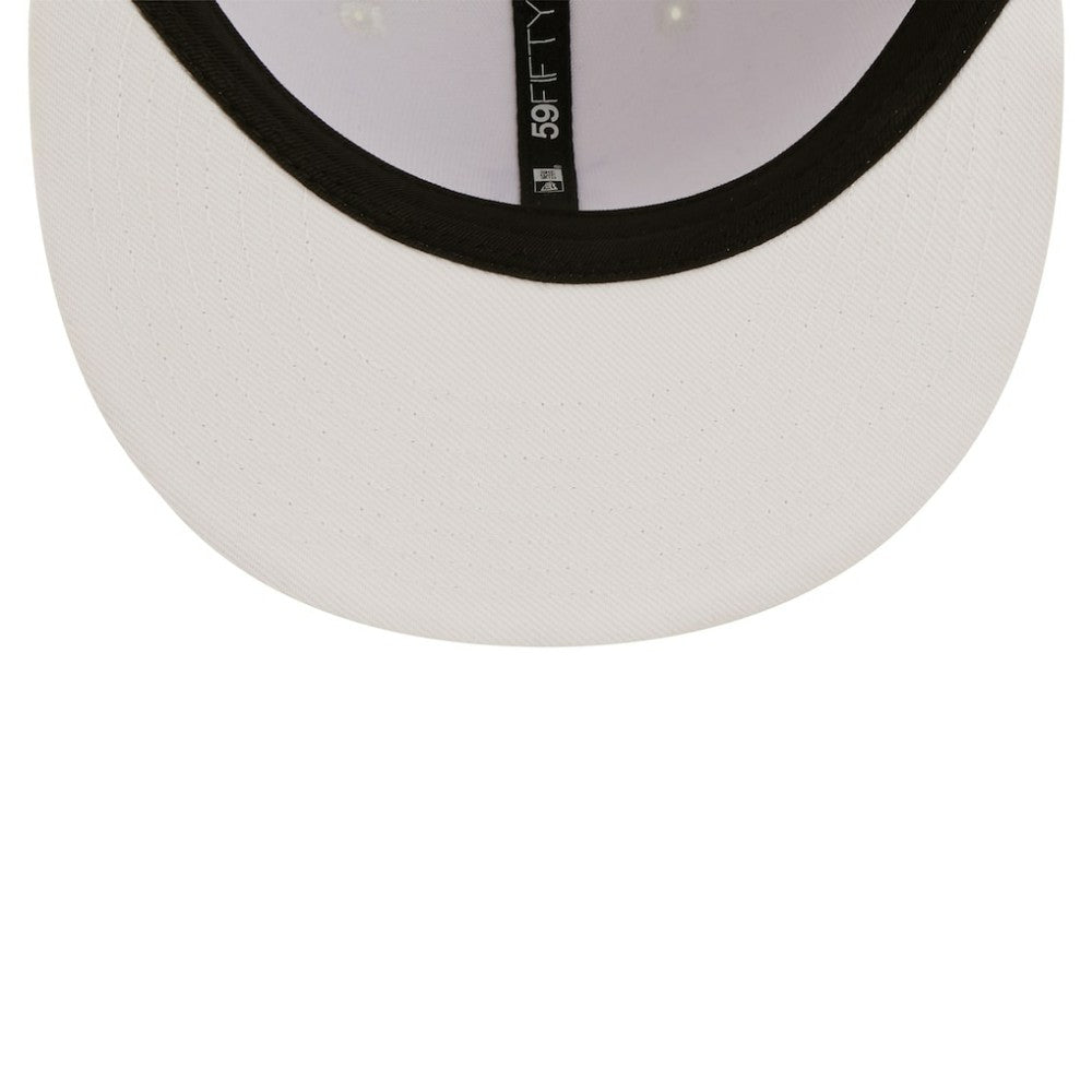 Detroit Tigers New Era White on White 59FIFTY Fitted Hat