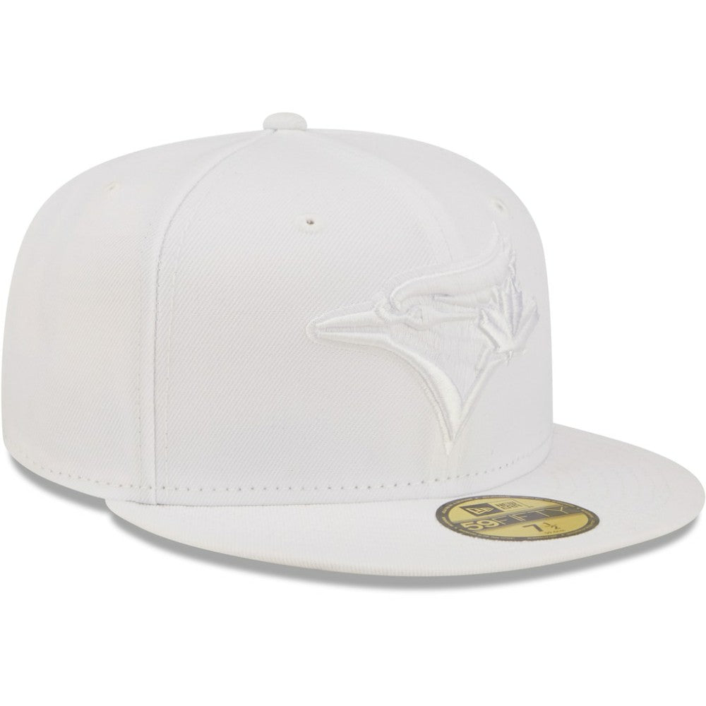 Toronto Blue Jays New Era White on White 59FIFTY Fitted Hat