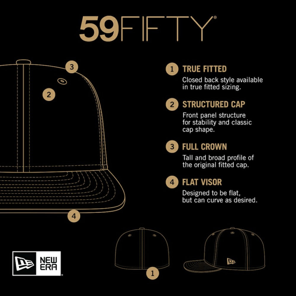 Toronto Blue Jays New Era White on White 59FIFTY Fitted Hat
