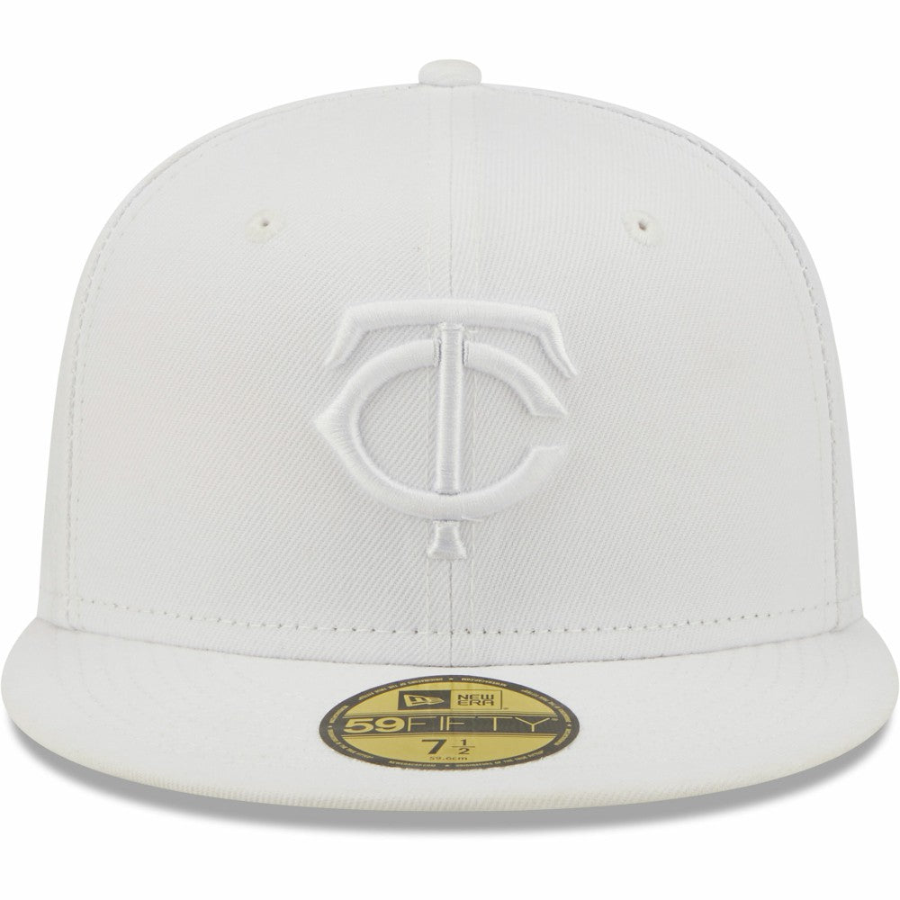 Minnesota Twins New Era White on White 59FIFTY Fitted Hat