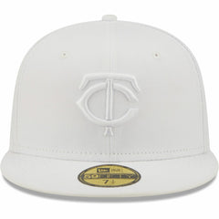 Minnesota Twins New Era White on White 59FIFTY Fitted Hat
