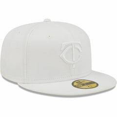 Minnesota Twins New Era White on White 59FIFTY Fitted Hat