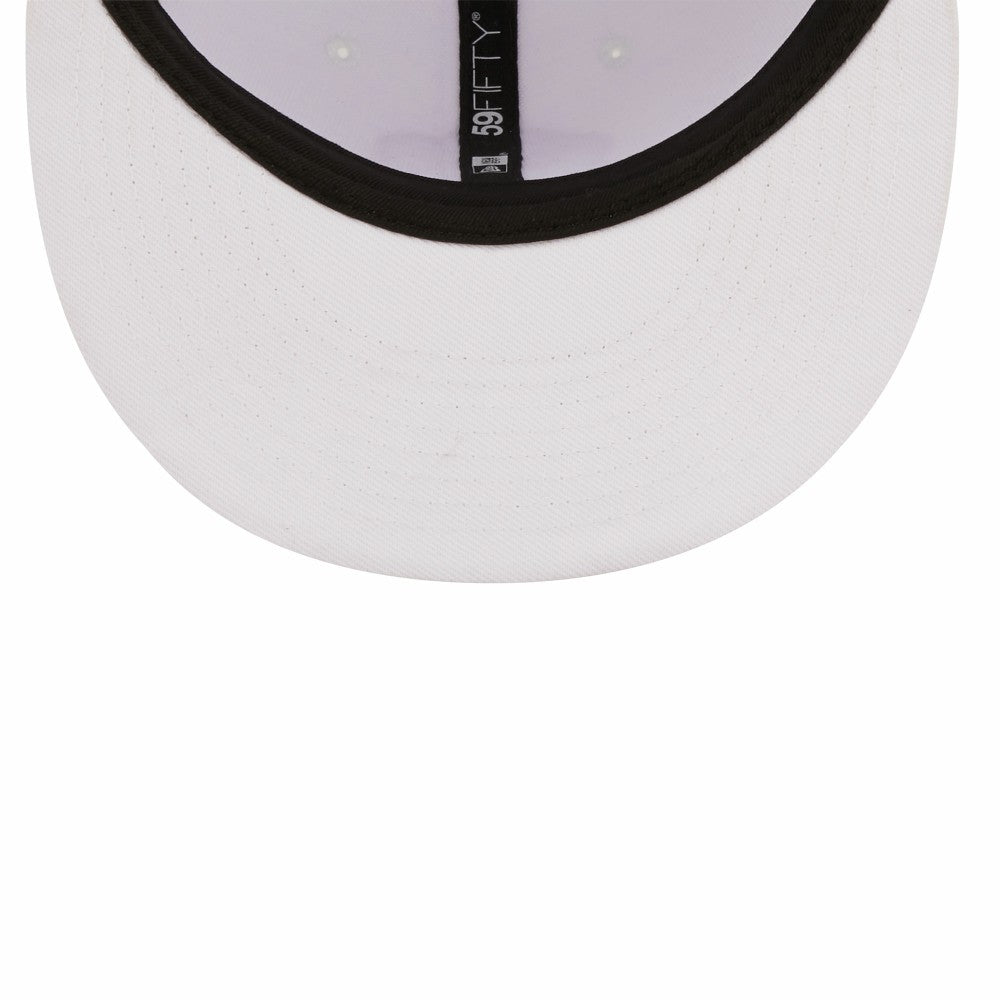 Milwaukee Brewers New Era White on White 59FIFTY Fitted Hat