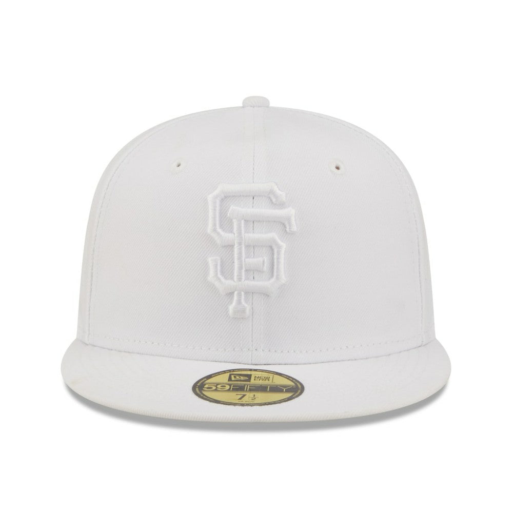 San Francisco Giants New Era White on White 59FIFTY Fitted Hat