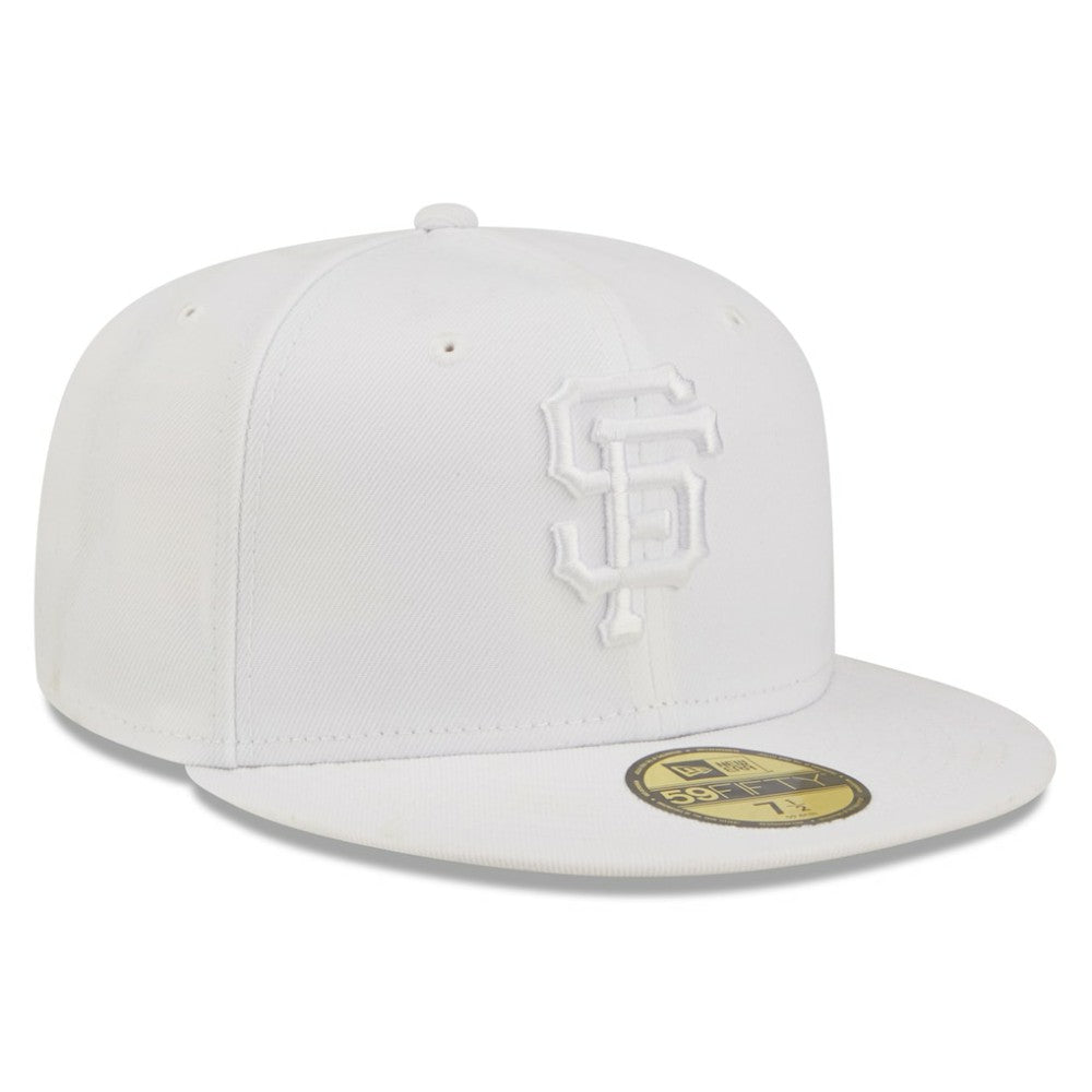 San Francisco Giants New Era White on White 59FIFTY Fitted Hat