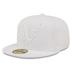 Athletics New Era White on White 59FIFTY Fitted Hat