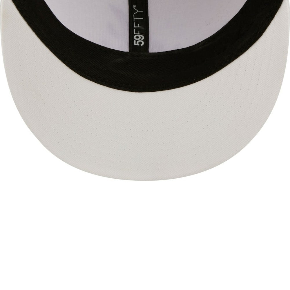 Athletics New Era White on White 59FIFTY Fitted Hat