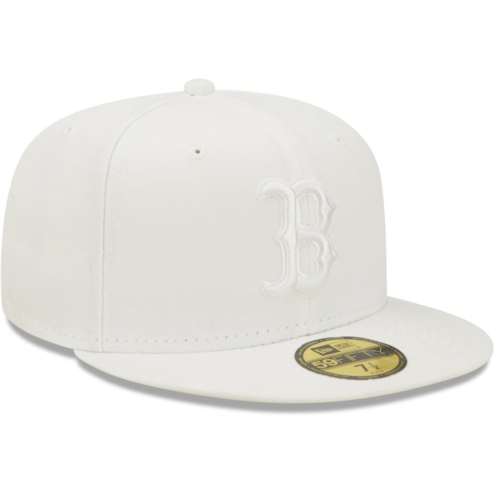Boston Red Sox New Era White on White 59FIFTY Fitted Hat