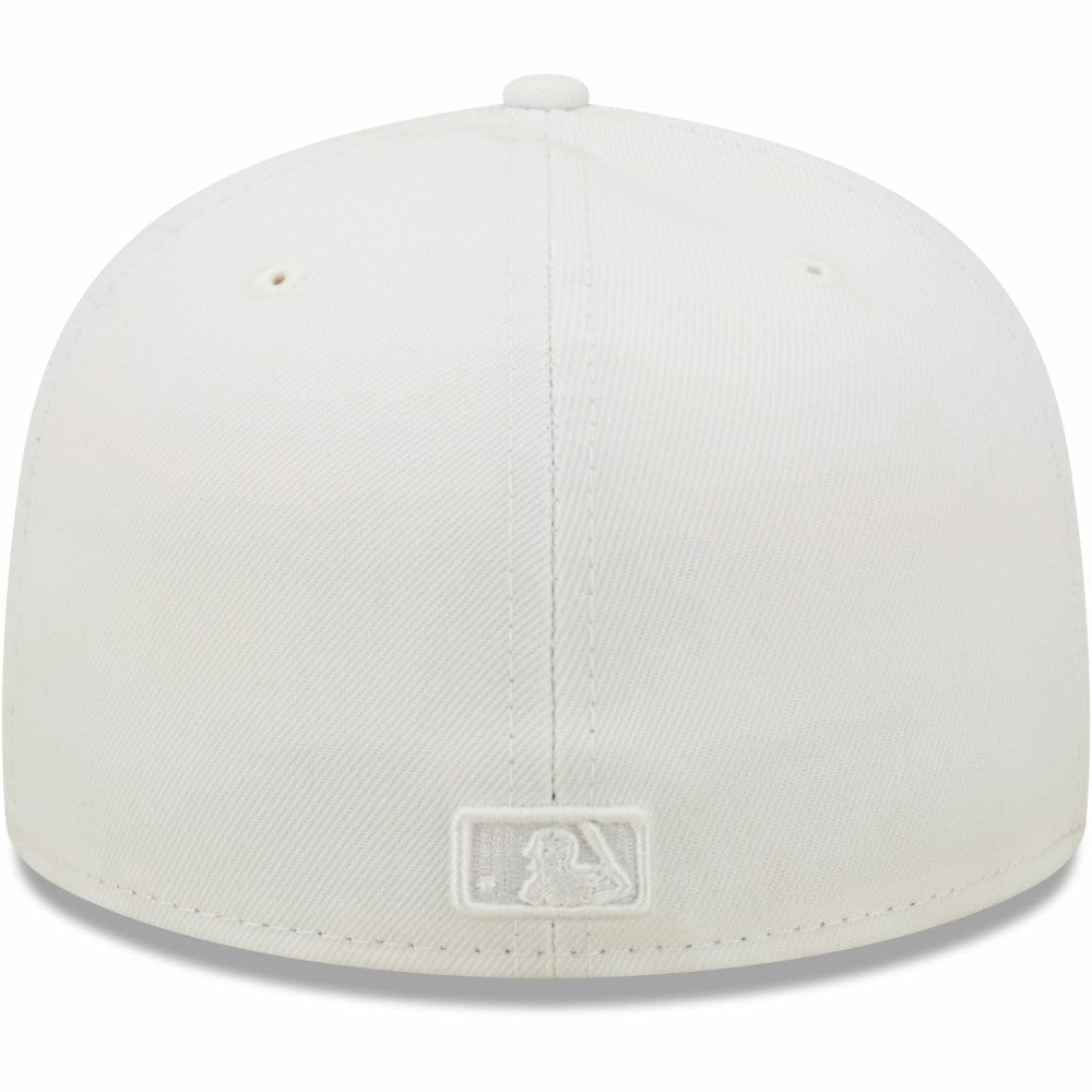 Cleveland Guardians New Era White on White 59FIFTY Fitted Hat