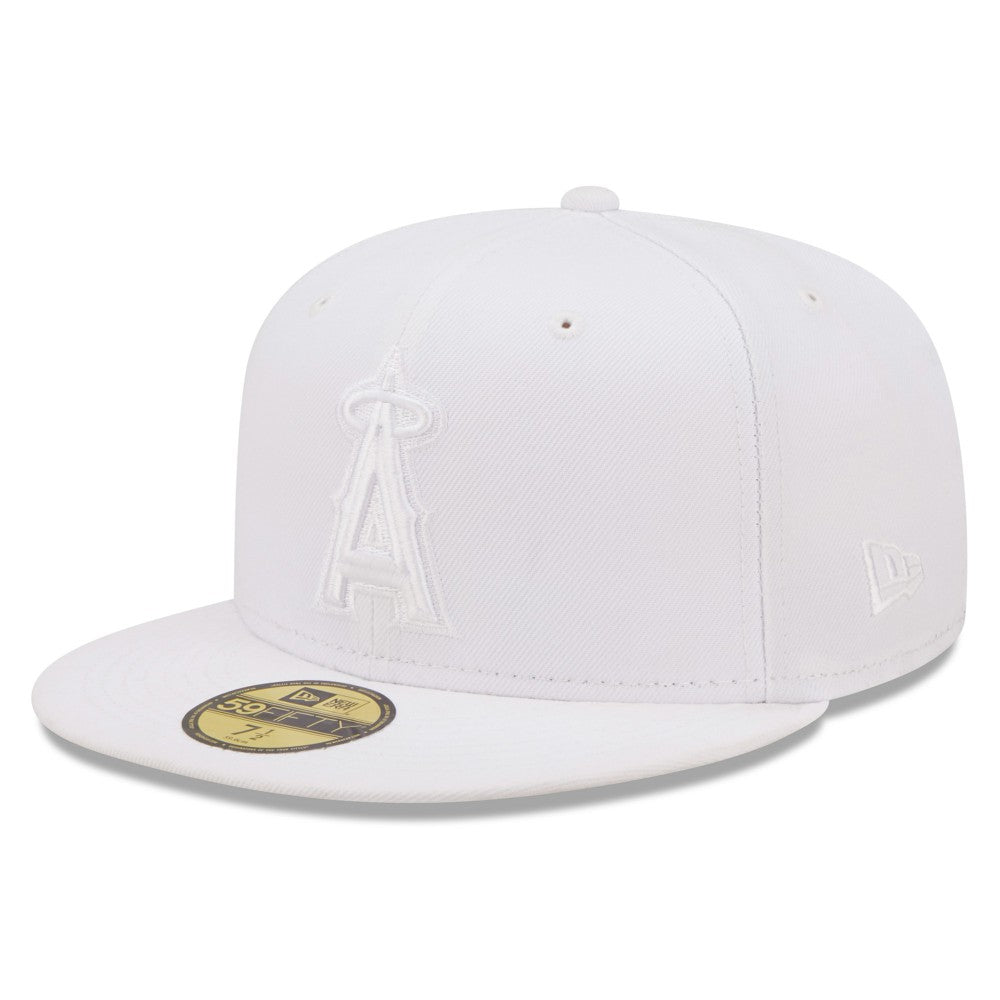 Los Angeles Angels New Era White on White 59FIFTY Fitted Hat