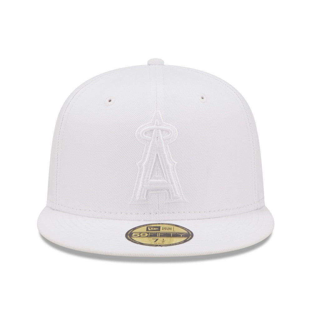 Los Angeles Angels New Era White on White 59FIFTY Fitted Hat