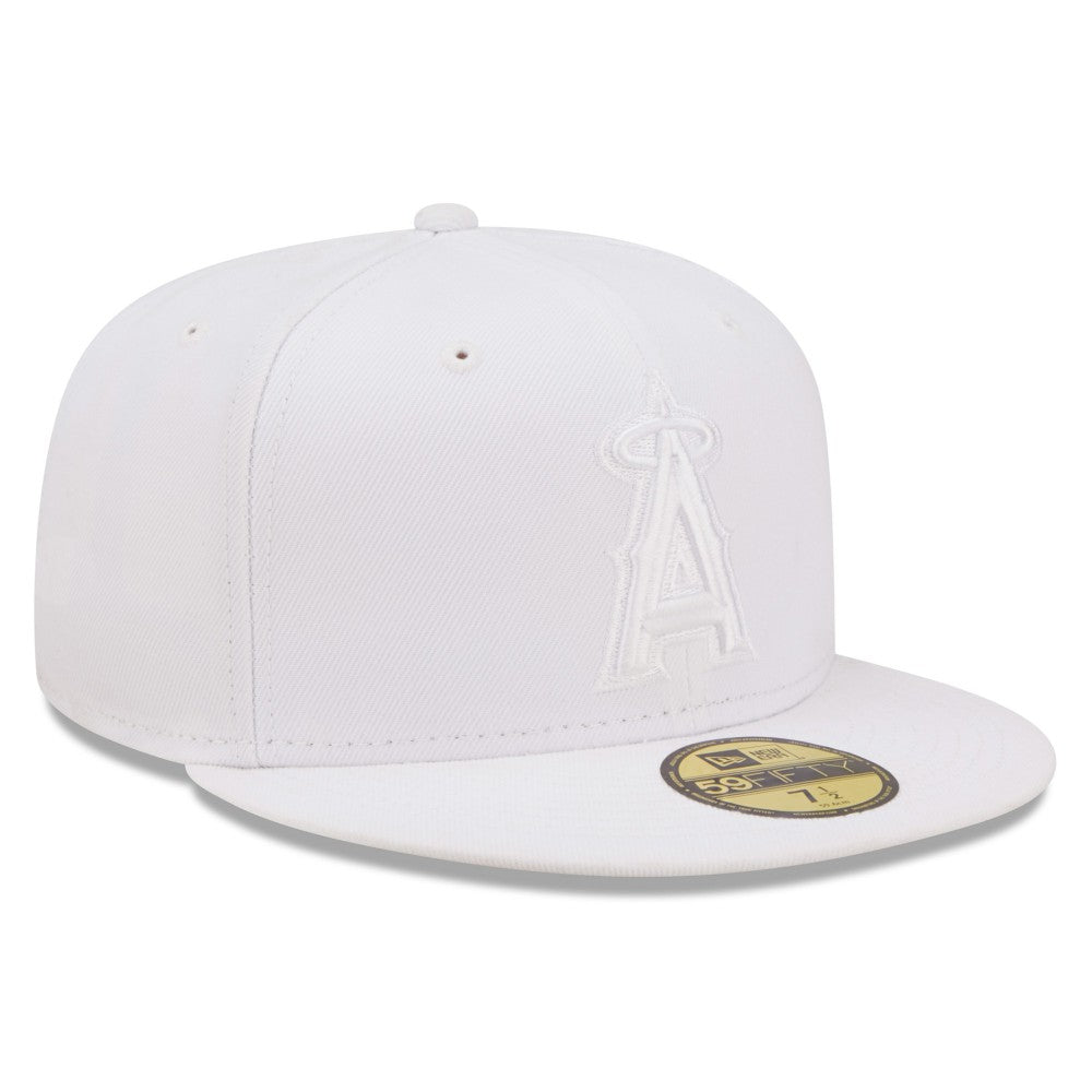 Los Angeles Angels New Era White on White 59FIFTY Fitted Hat