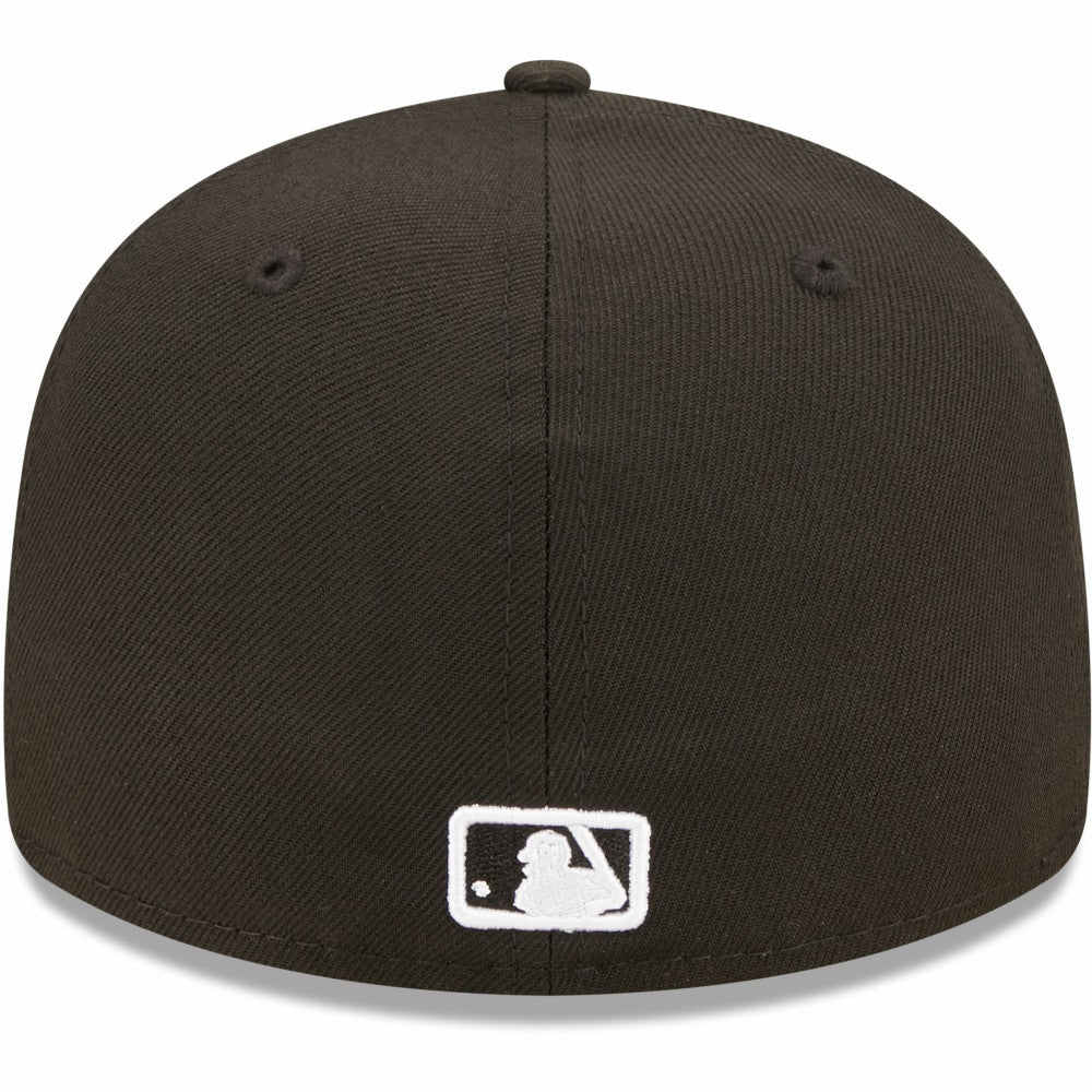 Milwaukee Brewers New Era Black & White Low Profile 59FIFTY Fitted Hat