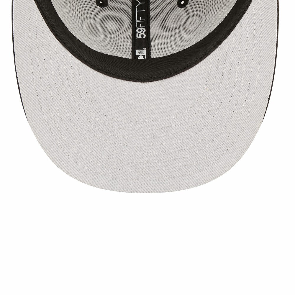 Milwaukee Brewers New Era Black & White Low Profile 59FIFTY Fitted Hat