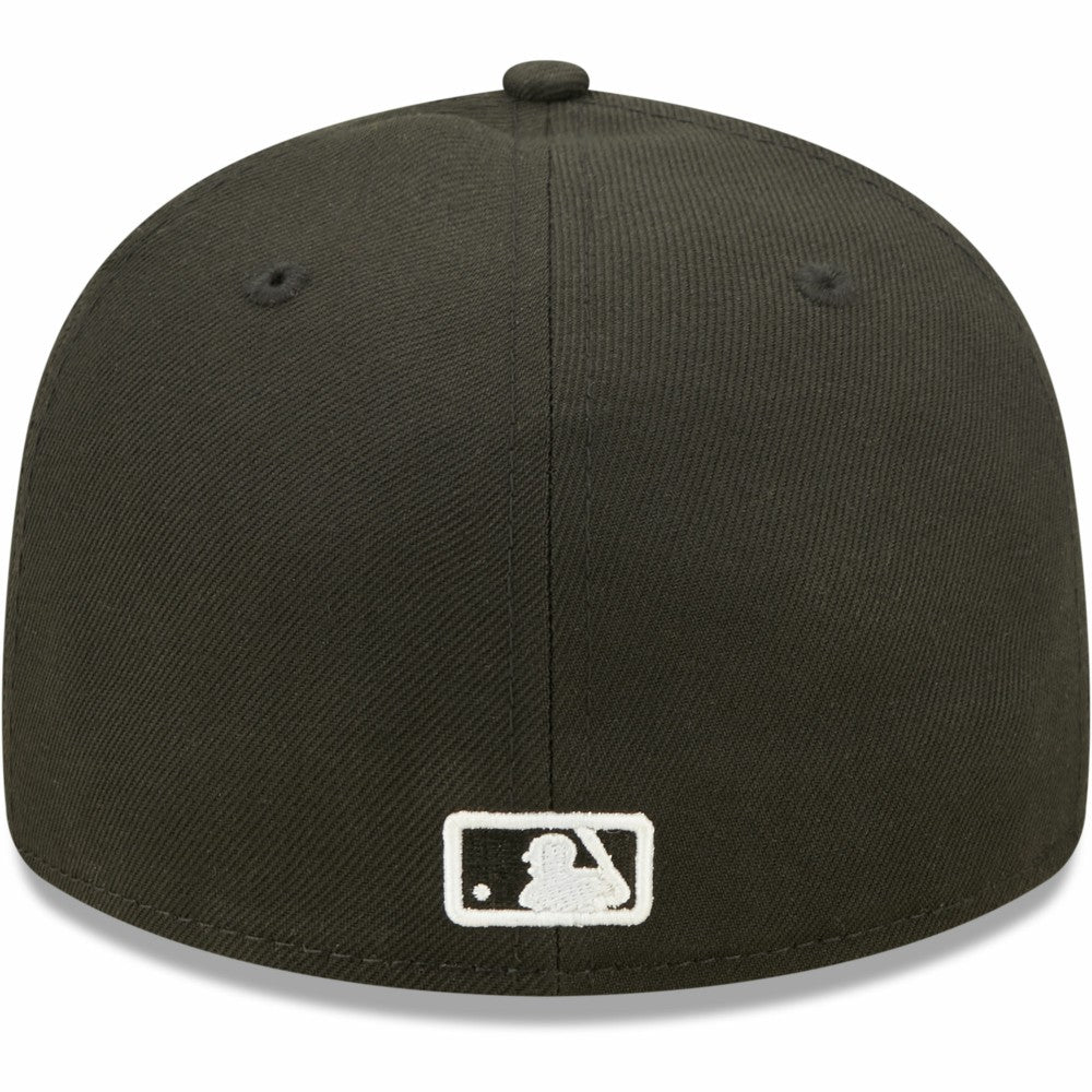 Miami Marlins New Era Black & White Low Profile 59FIFTY Fitted Hat
