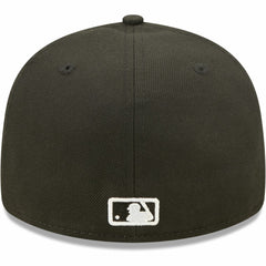 Miami Marlins New Era Black & White Low Profile 59FIFTY Fitted Hat
