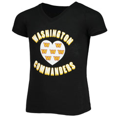Girls Youth V-Neck T-Shirt - Washington Commanders T-shirts