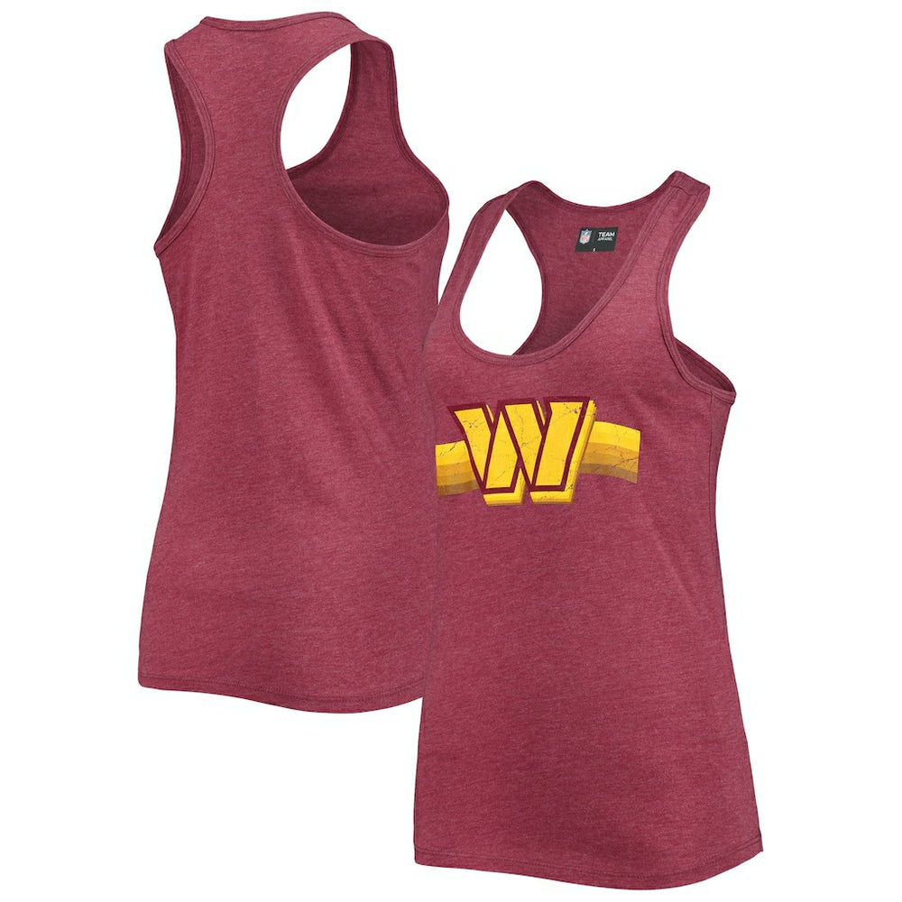 Women's Scoop Neck Racerback Tank Top - Washington Commanders Tops
