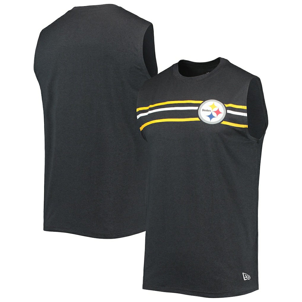 Brushed Sleeveless Tank Top - Pittsburgh Steelers Tops