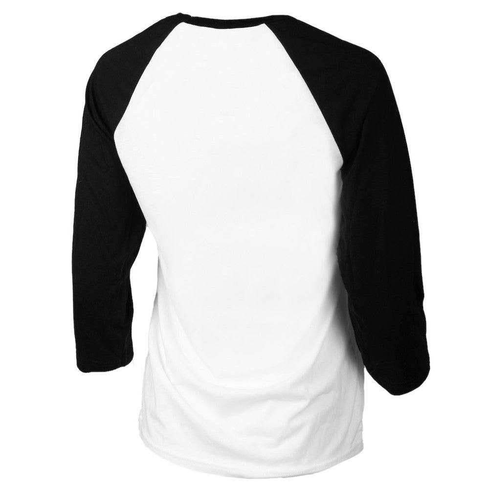 White/Black San Diego Padres Tiny Turnip Women's Baseball Flag Raglan 3/4 Sleeve T-Shirt