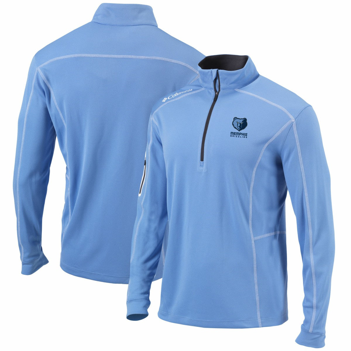 Columbia Memphis Grizzlies Shotgun Omni-Wick Quarter-Zip Pullover Jacket