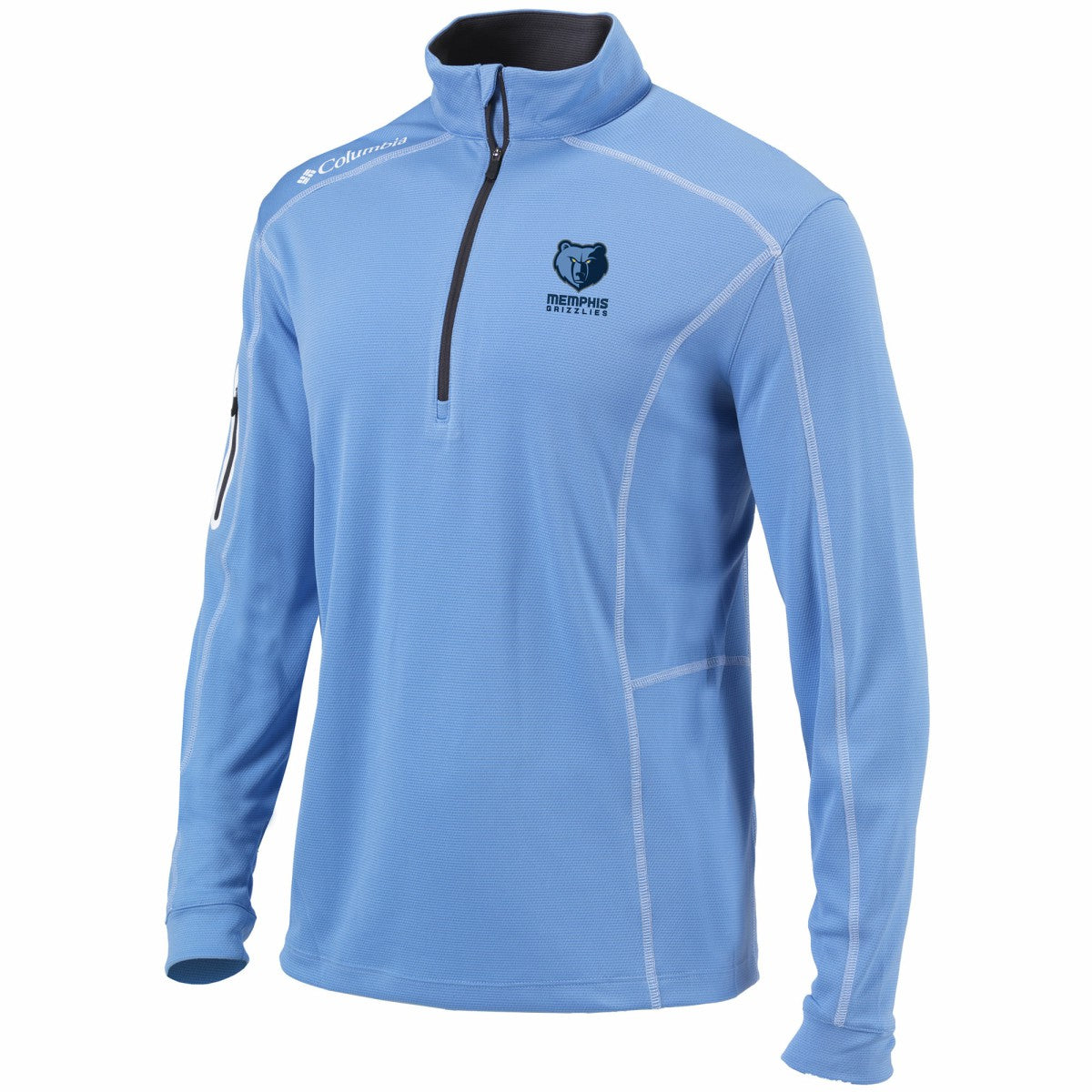 Columbia Memphis Grizzlies Shotgun Omni-Wick Quarter-Zip Pullover Jacket