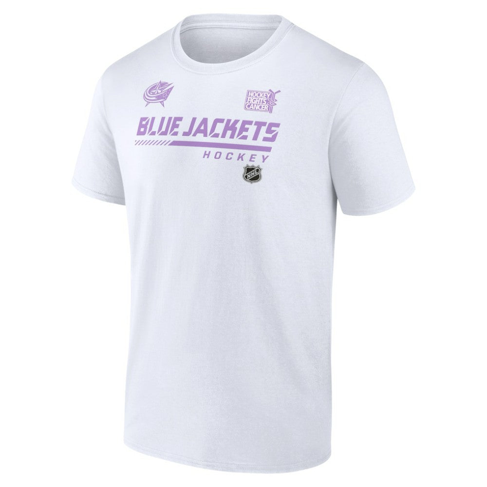 NHL Columbus Blue Jackets NHL Hockey Fights Cancer T-Shirt