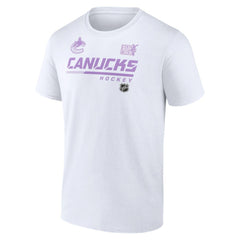 NHL Vancouver Canucks NHL Hockey Fights Cancer T-Shirt