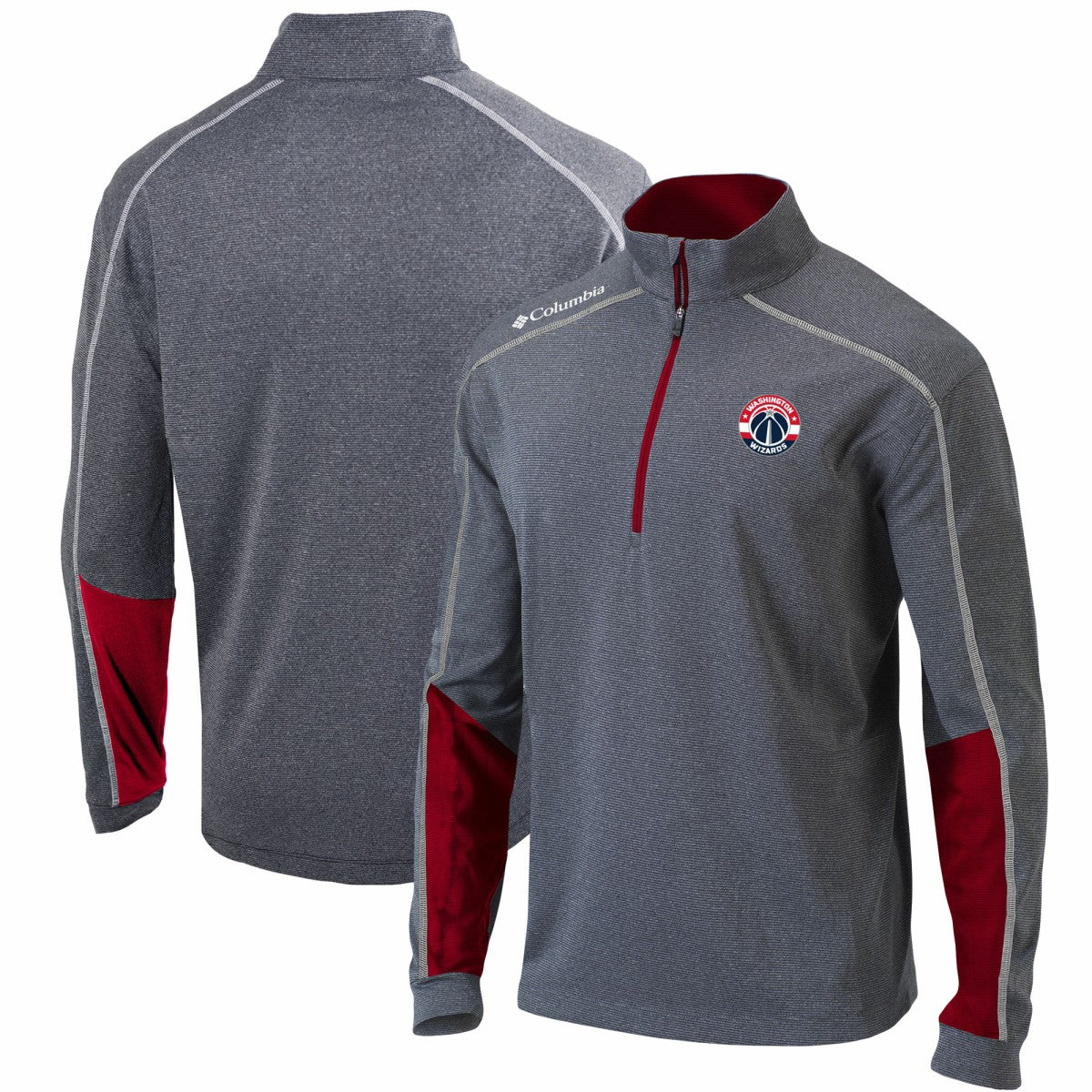 Columbia Washington Wizards Omni-Wick Shotgun 2.0 Quarter-Zip Pullover Top