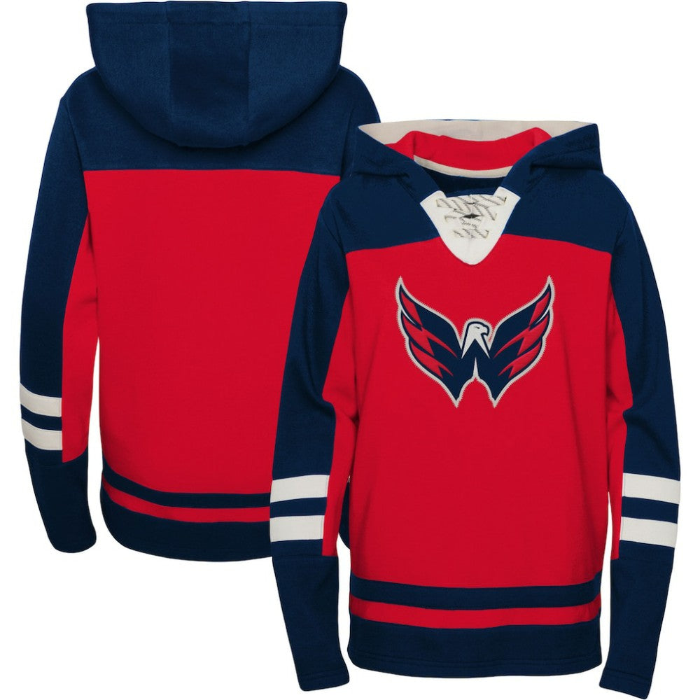 NHL Washington Capitals Youth Ageless Revisited Home Lace-Up Pullover Hoodie