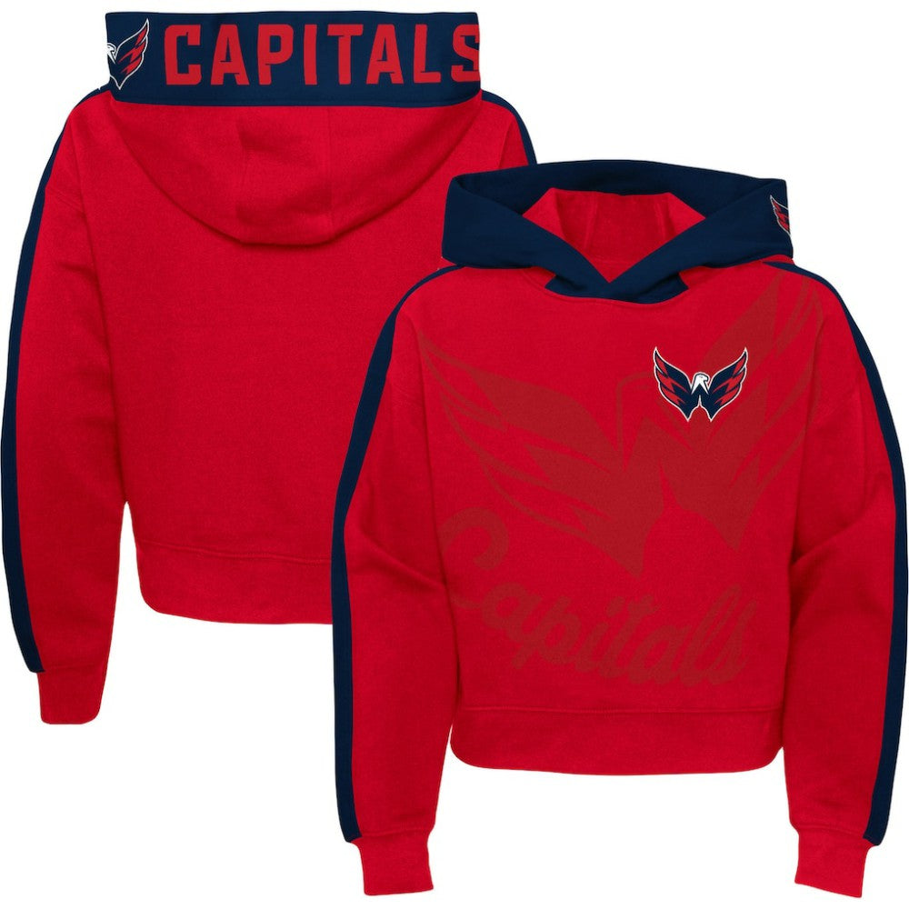 NHL Washington Capitals Girls Youth Record Setter Pullover Hoodie