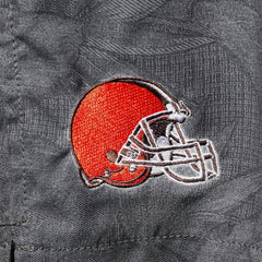 Naples Layered Leaves Swim Trunks - Cleveland Browns