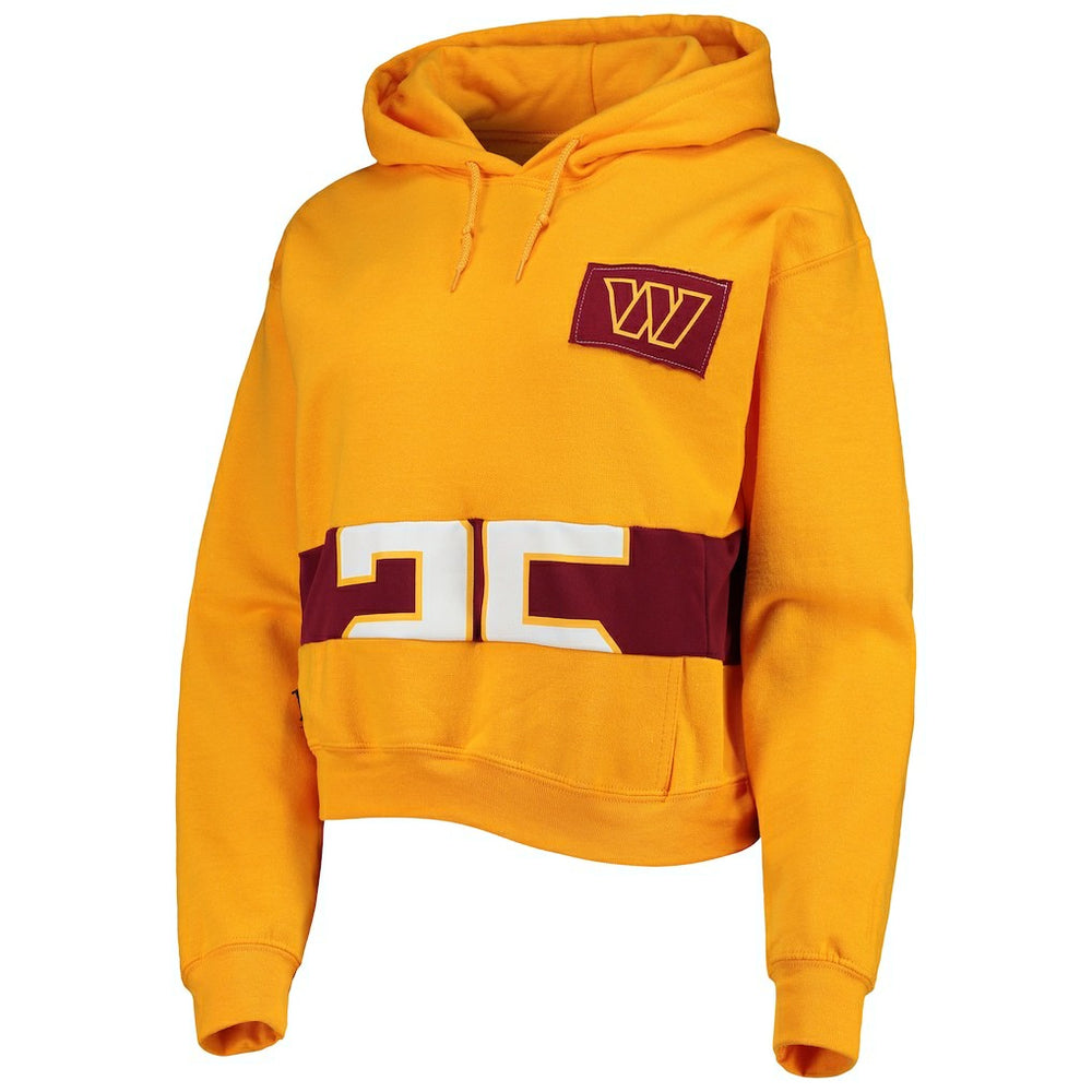 Refried Apparel Women's Cropped Pullover Hoodie - Washington Commanders Hoodies