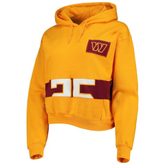 Refried Apparel Women's Cropped Pullover Hoodie - Washington Commanders Hoodies