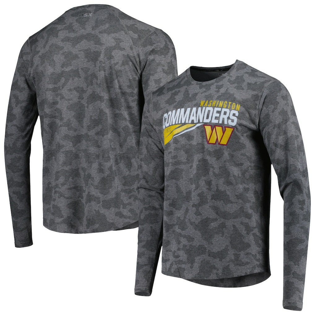 MSX by Michael Strahan Camo Long Sleeve T-Shirt - Washington Commanders T-shirts