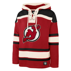 NHL Jack Hughes New Jersey Devils '47 Player Lacer Pullover Hoodie