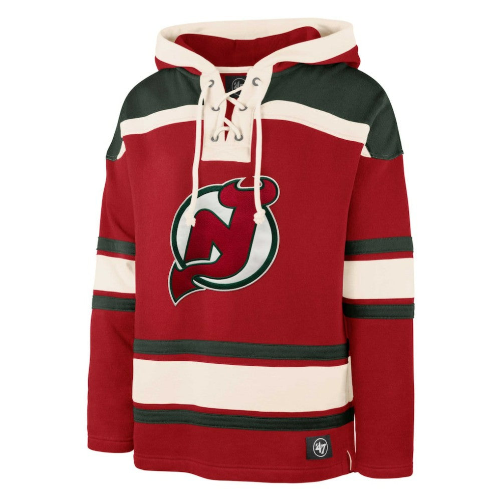 NHL Martin Brodeur New Jersey Devils '47 Retired Player Name & Number Lacer Pullover Hoodie