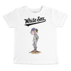 White Chicago White Sox Tiny Turnip Youth Bubbles T-Shirt