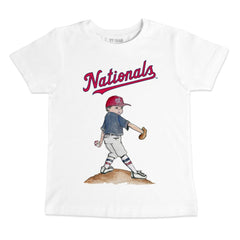 White Washington Nationals Tiny Turnip Youth Clemente T-Shirt