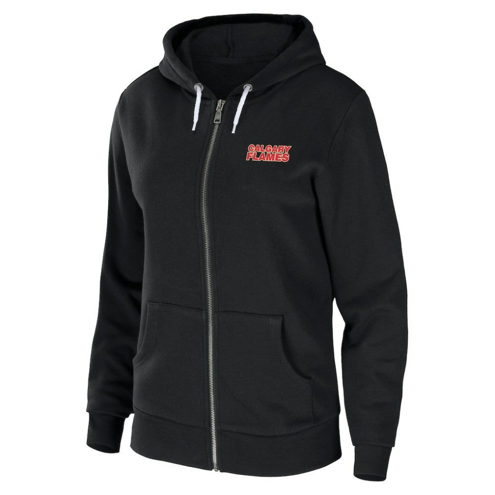 NHL Calgary Flames WEAR by Erin Andrews Women's Sponge Fleece Full-Zip Hoodie