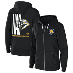 NHL Nashville Predators WEAR by Erin Andrews Women's Sponge Fleece Full-Zip Hoodie