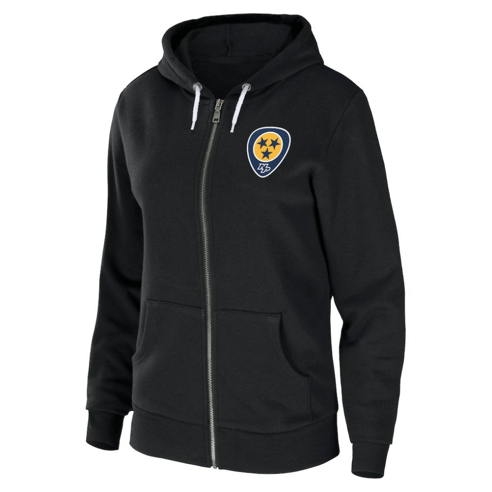 NHL Nashville Predators WEAR by Erin Andrews Women's Sponge Fleece Full-Zip Hoodie